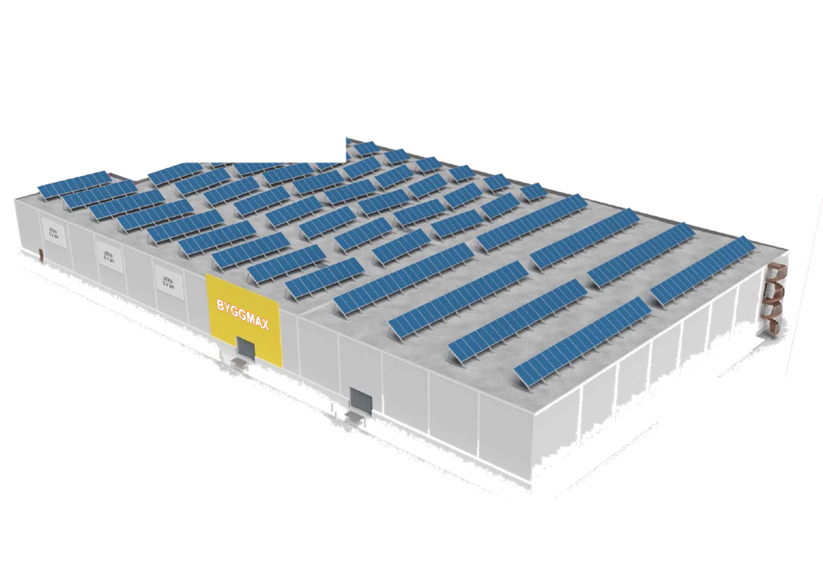 Megaflis — 698 solcellepaneler